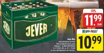 Edeka Jever bier Angebot