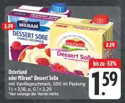 Edeka Milram dessert soße mit vanillegeschmack Angebot