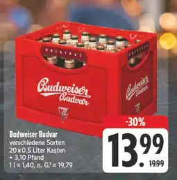 Edeka Budweiser budvar budweiser budvar verschiedene sorten Angebot