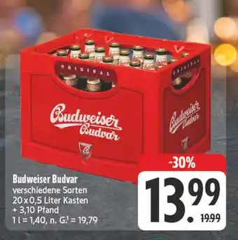 Edeka Budweiser budvar budweiser budvar verschiedene sorten Angebot