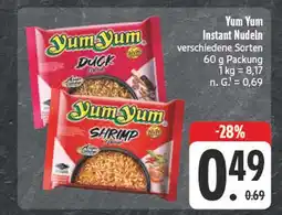 Edeka Yum yum duck instant nudeln Angebot