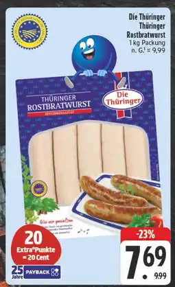 Edeka Die thüringer thüringer rostbratwurst Angebot