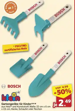 Famila Nord West BOSCH Gartengeräte für Kinder Angebot