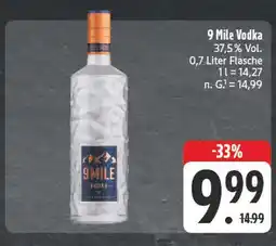 Edeka 9 mile vodka Angebot