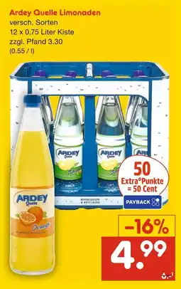 Netto Marken-Discount Ardey quelle limonaden Angebot