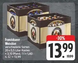 Edeka Franziskaner weissbier Angebot