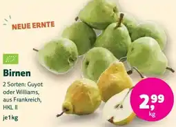 Biomarkt Birnen Angebot