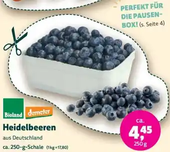 Biomarkt Heidelbeeren Angebot