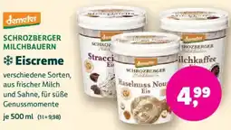 Biomarkt demeter SCHROZBERGER MILCHBAUERN Eiscreme Angebot