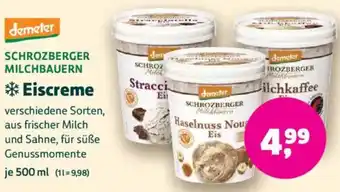 Biomarkt demeter SCHROZBERGER MILCHBAUERN Eiscreme Angebot
