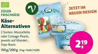 Biomarkt ZÜGER FRISCHKÄSE Käse Alternativen Angebot
