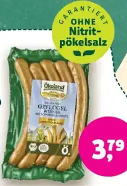 Biomarkt ÖKOLAND Geflügel-Wiener Angebot