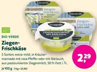Biomarkt BIO-VERDE Ziegen Frischkäse Angebot
