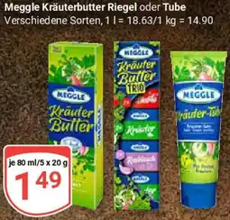 Globus Meggle Kräuterbutter Riegel oder Tube Angebot