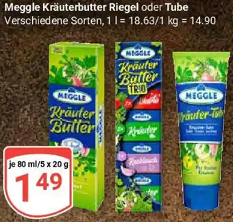 Globus Meggle Kräuterbutter Riegel oder Tube Angebot