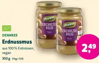 Biomarkt DENNREE Erdnussmus Angebot