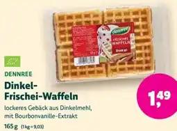 Biomarkt DENNREE Dinkel Frischei-Waffeln Angebot