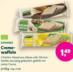 Biomarkt DENNREE Cremewaffeln Angebot