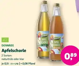Biomarkt DENNREE Apfelschorle Angebot