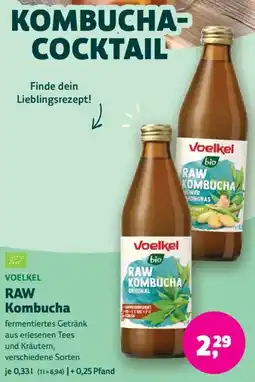 Biomarkt VOELKEL RAW Kombucha Angebot