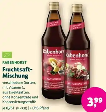 Biomarkt RABENHORST Fruchtsaft Mischung Angebot
