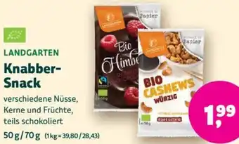 Biomarkt LANDGARTEN Knabber Snack Angebot
