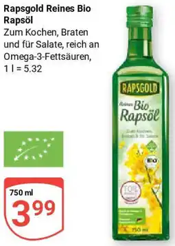 Globus Rapsgold Reines Bio Rapsöl Angebot