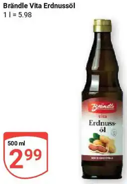 Globus Brändle Vita Erdnussöl Angebot