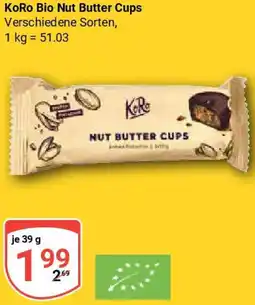 Globus KoRo Bio Nut Butter Cups Angebot