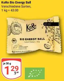 Globus KoRo Bio Energy Ball Angebot