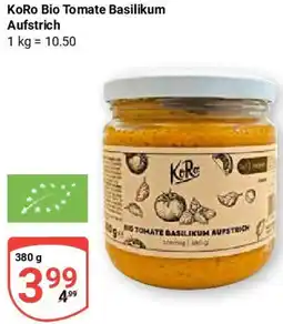 Globus KoRo Bio Tomate Basilikum Aufstrich Angebot