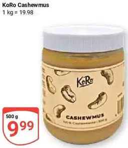Globus KoRo Cashewmus Angebot