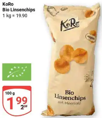 Globus KoRo Bio Linsenchips Angebot