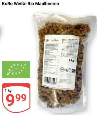 Globus KoRo Weiße Bio Maulbeeren Angebot