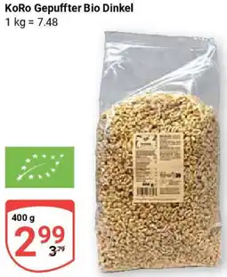 Globus KoRo Gepuffter Bio Dinkel Angebot
