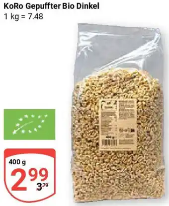 Globus KoRo Gepuffter Bio Dinkel Angebot