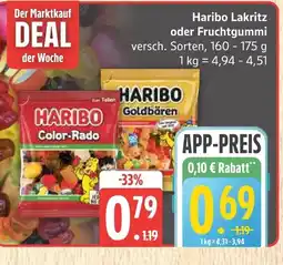 Marktkauf Haribo lakritz oder fruchtgummi Angebot