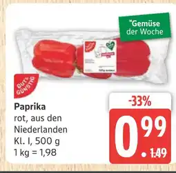 Marktkauf Paprika rot Angebot