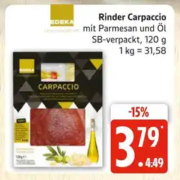 Marktkauf Edeka rinder carpaccio Angebot