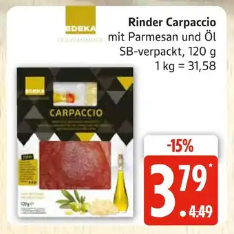 Marktkauf Edeka rinder carpaccio Angebot