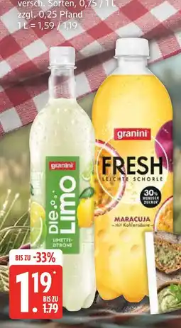Marktkauf Granini die limo limette zitrone Angebot