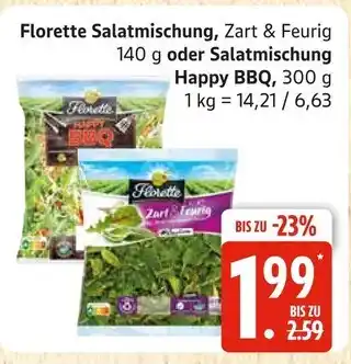 Marktkauf Florette salatmischung zart & feurig Angebot