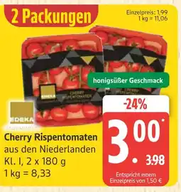 Marktkauf Edeka cherry rispentomaten Angebot