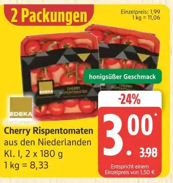 Marktkauf Edeka cherry rispentomaten Angebot
