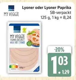 Marktkauf Edeka my veggie lyoner oder lyoner paprika Angebot