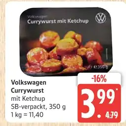 Marktkauf Volkswagen currywurst mit ketchup Angebot