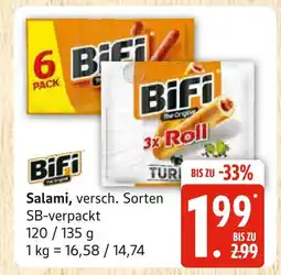 Marktkauf Bifi salami 6 pack Angebot