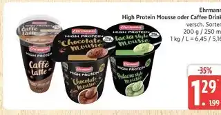 Marktkauf Ehrmann high protein mousse oder caffee drink Angebot
