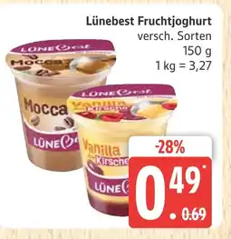Marktkauf Lünebest fruchtjoghurt mocca Angebot