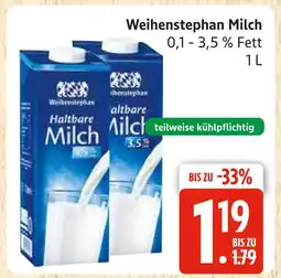 Marktkauf Weihenstephan milch Angebot